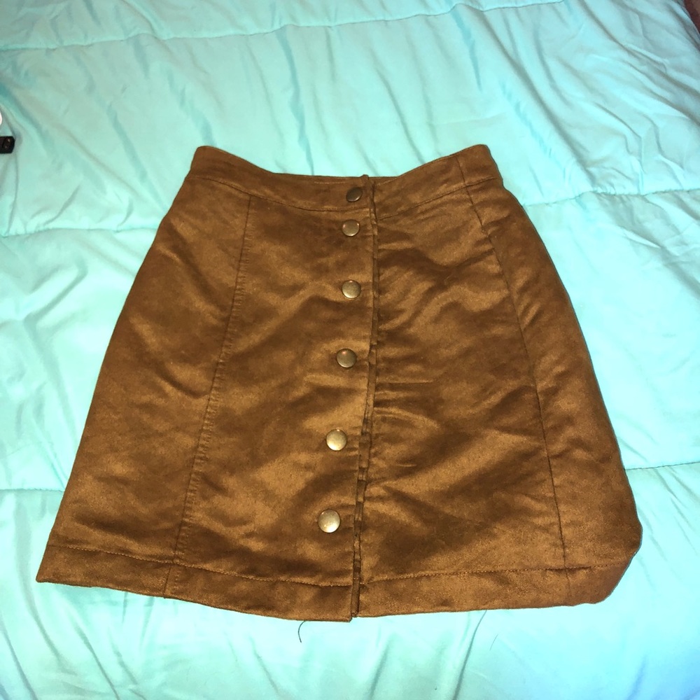 Brown Mini Skirt